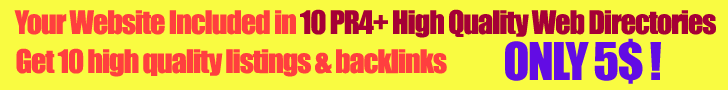 Get 10 PR4+ directory listings, external link at Fiverr.com